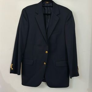 Brooks brothers Madison fit dress coat. Navy with gold buttons. 39R barely worn